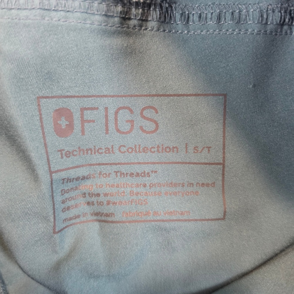 FIGS Livingston Scrub Pants Women Small Tall Lot of 2 Green Teal Straight Leg - Picture 11 of 16